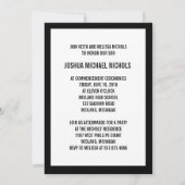 Aankondigingen van jaarlijkse aangepaste fotografi (Achterkant)