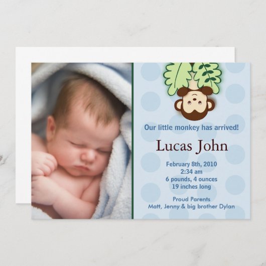 Aankondigingen van maandelijkse aangepaste foto's (Voorkant / Achterkant)