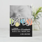 Aankondigingen van moderne Baby geboorte (Staand voorkant)