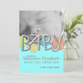 Aankondigingen van moderne Baby geboorte (Staand voorkant)