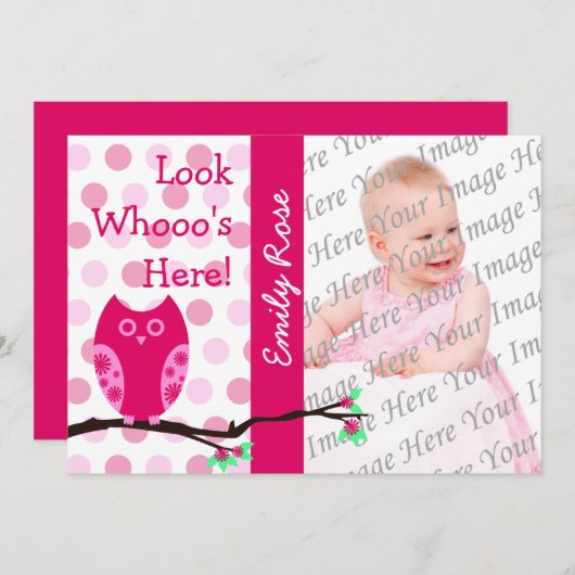 Aankondigingen van roze ovale goedkeuring (Voorkant / Achterkant)