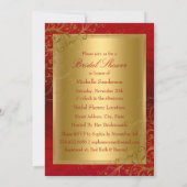 Aankondigingen van vrijgezellenfeest Red Gold Swir (Achterkant)