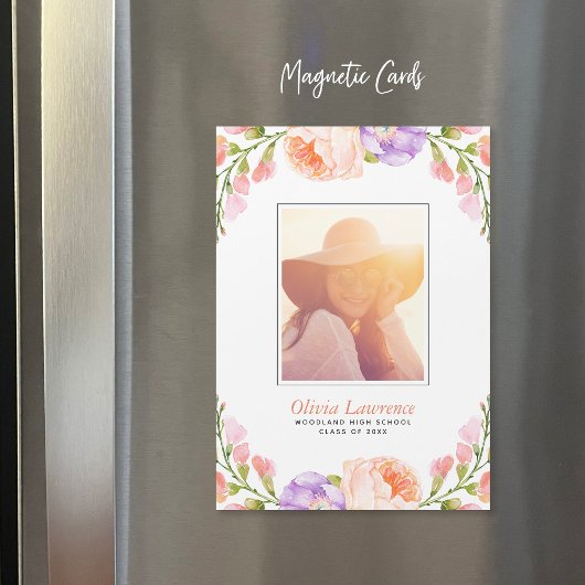 Aankondigingen van waterverf Floral Photo Gradual