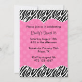 Aankondigingen van Zebra Print Pink Dot (Voorkant)