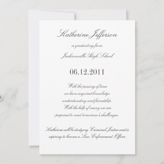 Aankondigingen voor aangepaste zwarte fotografie (Achterkant)