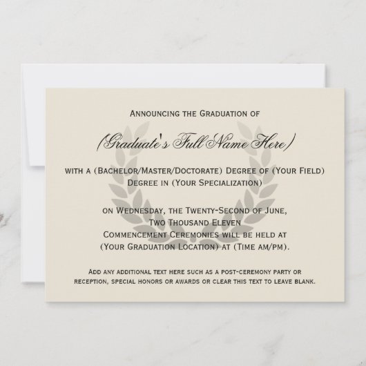 Aankondigingen voor de opleiding tot school of uni (Achterkant)