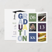 Aankondigingen voor de uitnodiging tot het Afstude (Voorkant / Achterkant)