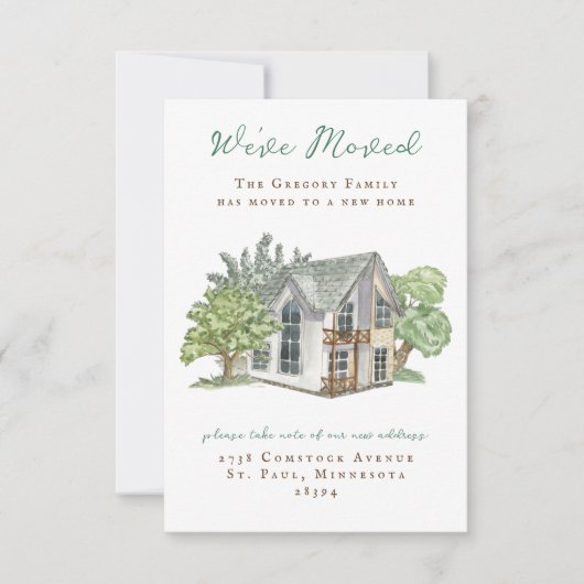 Aankondigingen waterverf Home Moving (Voorkant)