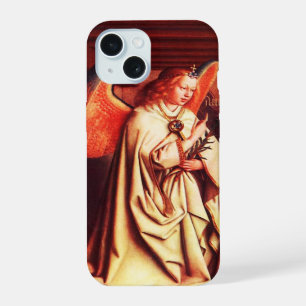 AANKONDIGINGSENGEL Aartsengel Gabriël, Jan Van Eyc iPhone 15 Hoesje