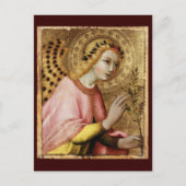 AANKONDIGINGSENGEL door Simone Martini Kerstkaart Feestdagenkaart (Voorkant)