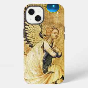 AANKONDIGINGSENGEL IN GOUD EN BLAUW, Perkament iPhone 13 Hoesje