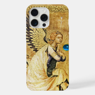 AANKONDIGINGSENGEL IN GOUD EN BLAUW, Perkament iPhone 15 Pro Max Case