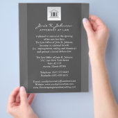 Aankondigingsfolder Advokatencollectief Flyer (Hand)