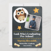 Aankondigingsfoto voor de afstuderen van de kleute kaart (Voorkant)