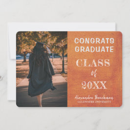 Aankondigingskaart afgestudeerde gefeliciteerd kaart