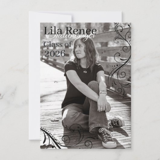 Aankondigingskaart afstuderen aankondiging (Voorkant)