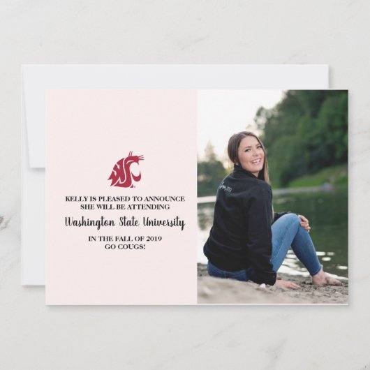 Aankondigingskaart afstuderen kaart (Achterkant)