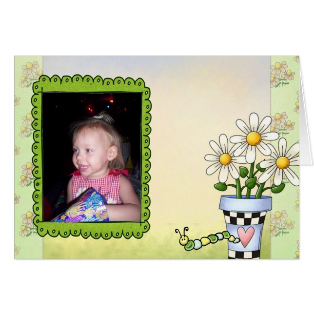 Aankondigingskaart voor baby (Voorkant Horizontaal)