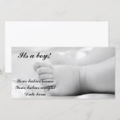 Aankondigingskaart voor baby's aankondiging (Voorkant / Achterkant)