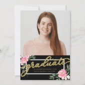 Aankondigingskaart voor eindexamenfoto aankondiging (Voorkant)