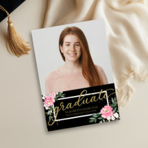 Aankondigingskaart voor eindexamenfoto