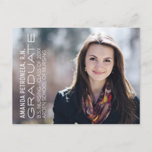 Aankondigingskaart voor het Afstuderen van zurings