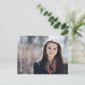 Aankondigingskaart voor het Afstuderen van zurings (Staand voorkant)