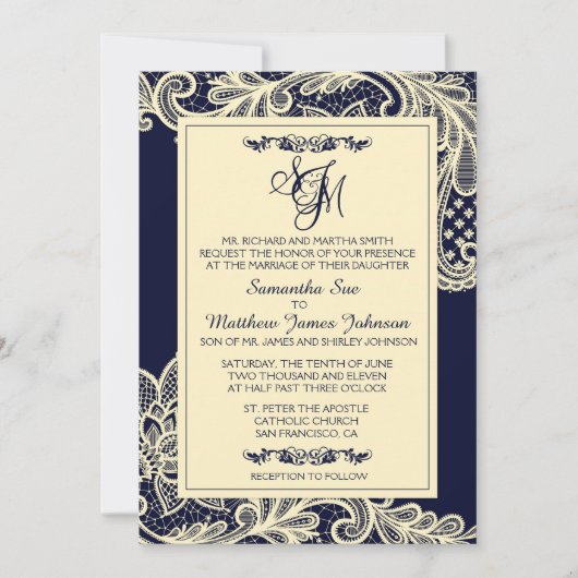 Aankondigingskaart voor marinescheepvaart en crème kaart (Voorkant)