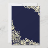 Aankondigingskaart voor marinescheepvaart en crème kaart (Achterkant)