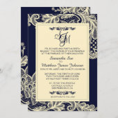 Aankondigingskaart voor marinescheepvaart en crème kaart (Voorkant / Achterkant)