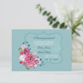 Aankondigingskaart voor uitgesteld evenement aankondiging (Staand voorkant)