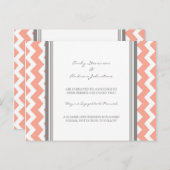 Aankondigingskaart voor verloving Coral Grey (Voorkant / Achterkant)