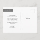 Aankondigingskaart voor verloving en huwelijk zond (Achterkant)