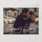 Aankondigingskaart voor verloving en huwelijk zond (Voorkant)