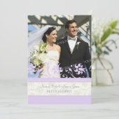 Aankondigingskaarten voor de Floral Photo Elopemen Aankondiging (Staand voorkant)