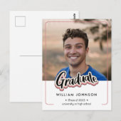 Aankondigingsklasse afstuderen van 2023 Briefkaart (Voorkant / Achterkant)