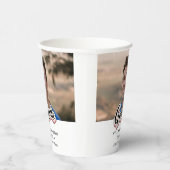 Aankondigingsklasse afstuderen van papierbekertje  papieren bekers (Rechts)