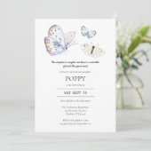 Aankondigingspartij Uitnodiging Vlinder Adoptie (Staand voorkant)