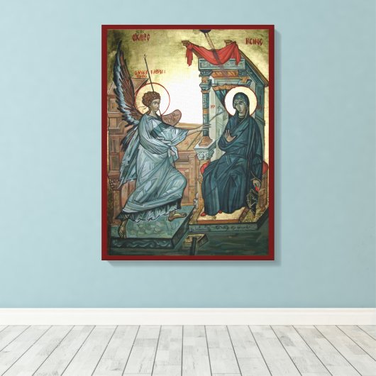 Aankondigingspictogram Canvas Afdruk (Insitu (Houten vloer))