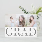 Aankondigingsuitnodiging voor Photo afstuderen Aankondiging (Staand voorkant)