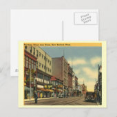 Aankoop St., New Bedford, Massachusetts Vintage Briefkaart (Voorkant / Achterkant)