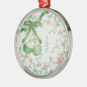 Aankoop van Holly Light Green Pink Christmas Metalen Ornament (Links)