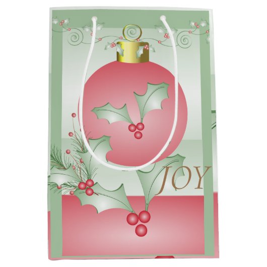 Aankoop van Holly Light Green Pink Medium Cadeauzakje (Voorkant)