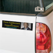 Aankoop voor President - machinebumpersticker Bumpersticker (Op Truck)