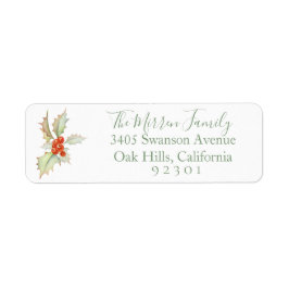 Aankopen van Holly Return Address Label