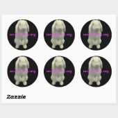 Aankruisen voor Bunnies Ronde Sticker (Vel)