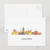 AANLANDING, MICHIGAN SKYLINE WB1 - BRIEFKAART (Voorkant / Achterkant)