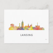 AANLANDING, MICHIGAN SKYLINE WB1 - BRIEFKAART (Voorkant)