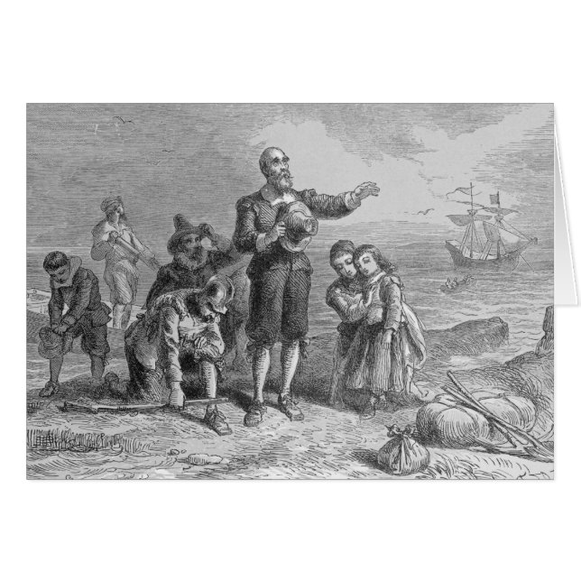 Aanlanding van de pelgrims, 1620 (Voorkant Horizontaal)