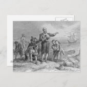 Aanlanding van de pelgrims, 1620 briefkaart (Voorkant / Achterkant)